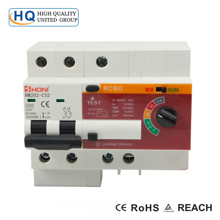 Residual Current Circuit Breaker With Overload Protection