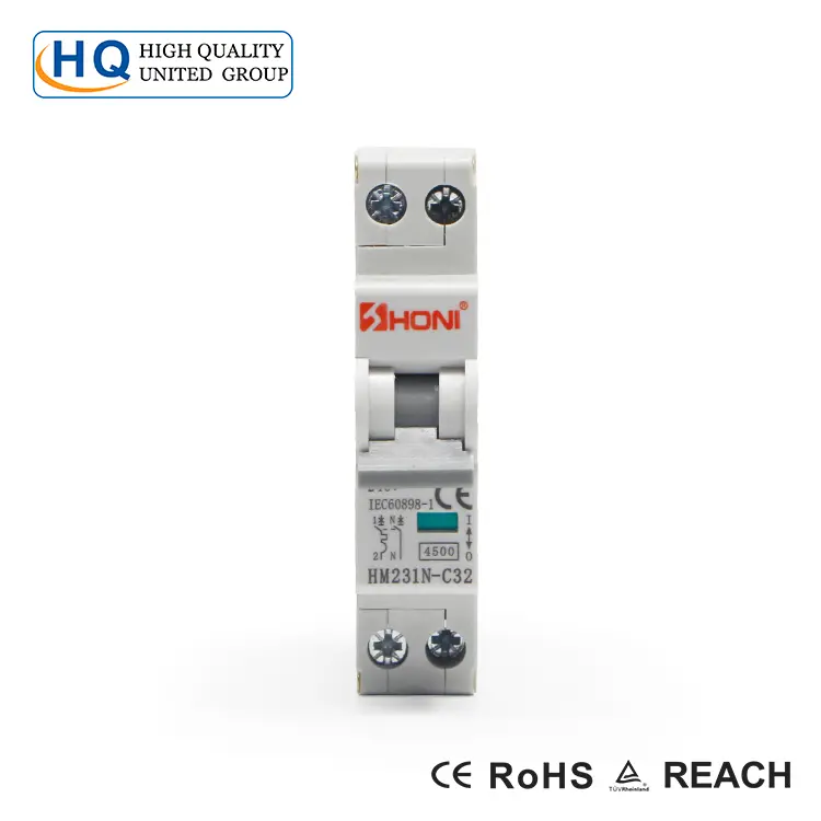 Top Quality 1P 2P 3P 4P AC 230V 6A 16A 20A 40A 63A L7 DPN MCB Circuit Breaker
