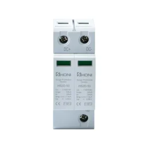 HONI BRAND 2P 1100V DC 20-40KA Lighting protector Surge protection device surge arrester HS2D-50