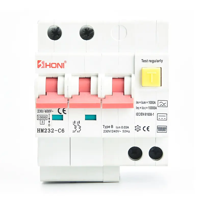 HM232-125 HM234-125 Residual Current Circuit Breaker With Over-Current Protection (RCBO)