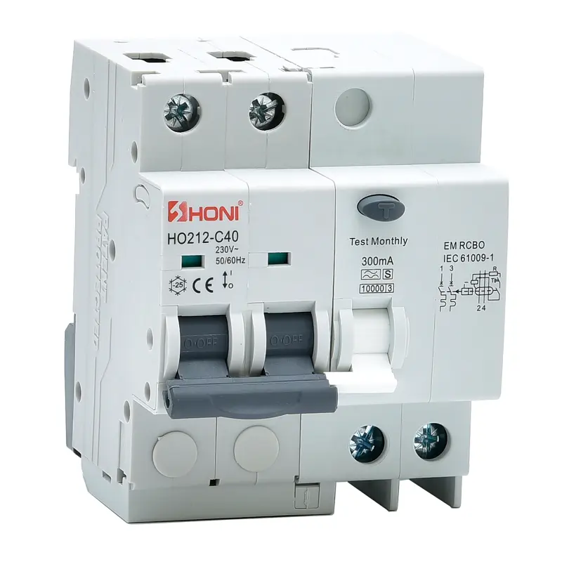 HO212/214 10kA Residual Current Circuit Breaker with Overcurrent Protection
