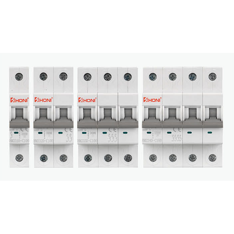 HM231D-C100/HM-232D-C100HM-233D-C100/HM234D-C100 Residual Current Circuit Breaker With Overcurrent Protection (DC MCB) 10kA