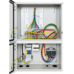 Internal wiring and terminal layout of PV AC grid-tied cabinet